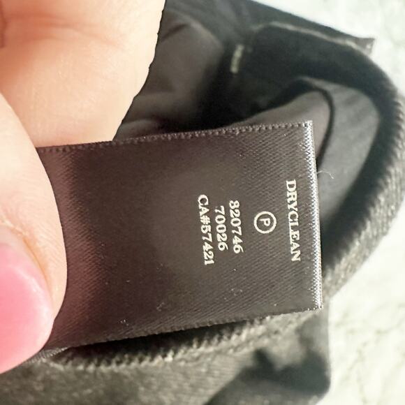 Ann Taylor Wool Tweed Dark Brown Silk Trim Slim Leg Pants Women’s Size 14 - Picture 9 of 12